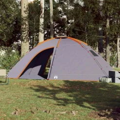 vidaXL 8-personers campingtelt vandtæt orange