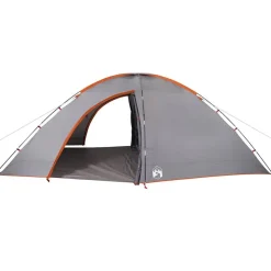 vidaXL 8-personers campingtelt vandtæt orange
