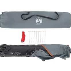 vidaXL 2-personers campingtelt kuppel quick-release grå og orange