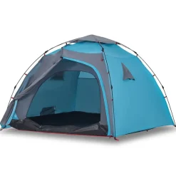 vidaXL 4-personers campingtelt quick-release blå