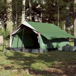 vidaXL 2-personers campingtelt vandtæt grøn