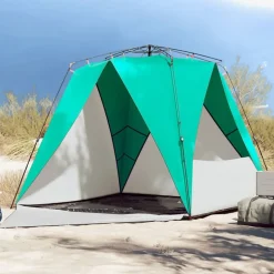 vidaXL 4-personers campingtelt vandtæt quick-release grøn