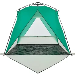 vidaXL 4-personers campingtelt vandtæt quick-release grøn