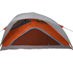 vidaXL 1-personers campingtelt vandtæt grå og orange