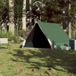 vidaXL 2-personers campingtelt A-stel vandtæt grøn
