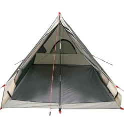 vidaXL 2-personers campingtelt A-stel vandtæt grøn