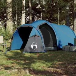 vidaXL 2-personers campingtelt vandtæt blå