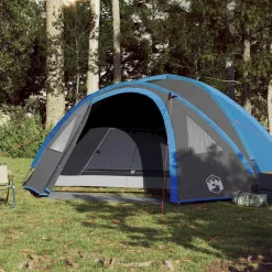 vidaXL 4-personers campingtelt vandtæt blå