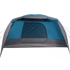 vidaXL 4-personers campingtelt med fortelt vandtæt blå