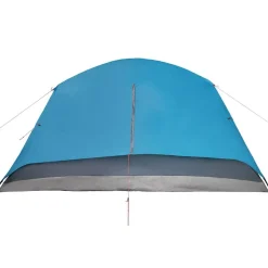 vidaXL 4-personers campingtelt med fortelt vandtæt blå