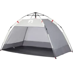 vidaXL 2-personers campingtelt vandtæt quick-release grå