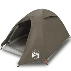 vidaXL 2-personers campingtelt vandtæt kuppel brun