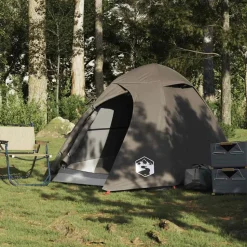 vidaXL 2-personers campingtelt vandtæt kuppel brun