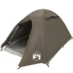 vidaXL 2-personers campingtelt vandtæt kuppel brun