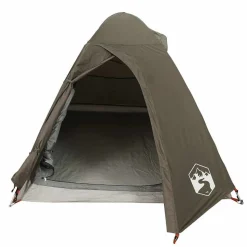 vidaXL 2-personers campingtelt vandtæt kuppel brun