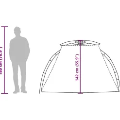 vidaXL 2-personers campingtelt vandtæt quick-release grøn