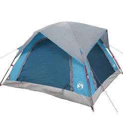vidaXL 4-personers campingtelt vandtæt blå