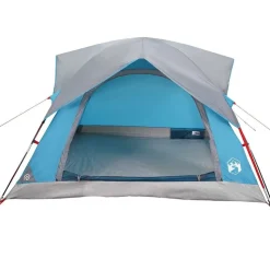 vidaXL 4-personers campingtelt vandtæt blå
