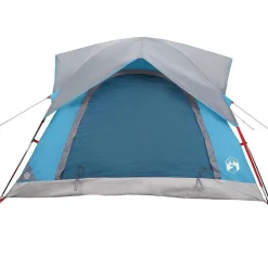 vidaXL 4-personers campingtelt vandtæt blå