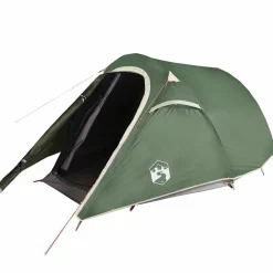 vidaXL 3-personers campingtelt vandtæt grøn