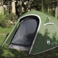 vidaXL 3-personers campingtelt vandtæt grøn