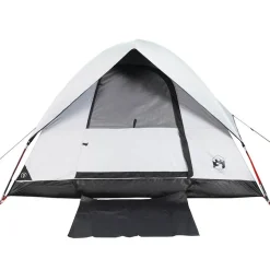 vidaXL 2-personers campingtelt vandtæt mørklægningsstof hvid