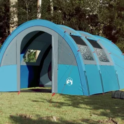 vidaXL 4-personers campingtelt vandtæt blå