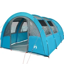 vidaXL 4-personers campingtelt vandtæt blå