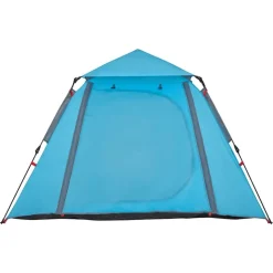 vidaXL 4-personers campingtelt quick-release blå