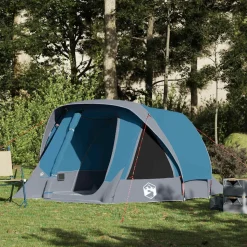 vidaXL 4-personers campingtelt vandtæt blå