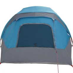 vidaXL 4-personers campingtelt vandtæt blå