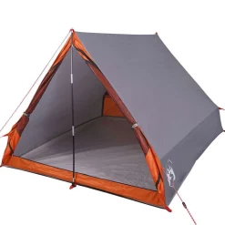 vidaXL 2-personers campingtelt A-stel vandtæt grå