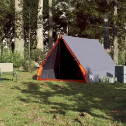 vidaXL 2-personers campingtelt A-stel vandtæt grå