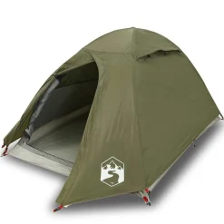 vidaXL 2-personers campingtelt vandtæt kuppel olivengrøn
