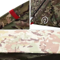 vidaXL 5-personers fisketelt vandtæt camouflage