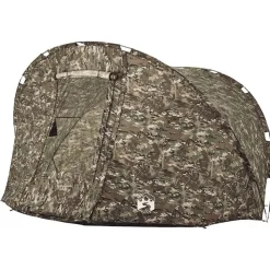 vidaXL 5-personers fisketelt vandtæt camouflage