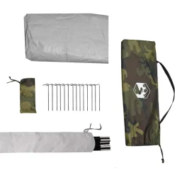 vidaXL 5-personers fisketelt vandtæt camouflage