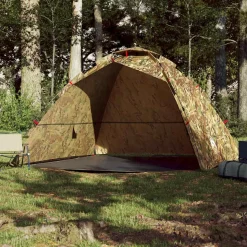 vidaXL 4-personers fisketelt quick-release camouflage