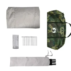 vidaXL 2-personers fisketelt vandtæt camouflage