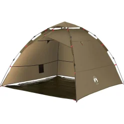 vidaXL 4-personers fisketelt quick release olivengrøn