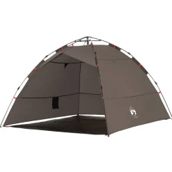 vidaXL 4-personers fisketelt quick release brun