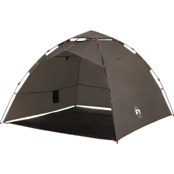vidaXL 4-personers fisketelt quick release brun
