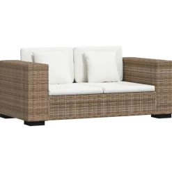 vidaXL 2-personers og 3-personers sofasæt ægte rattan