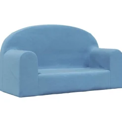 vidaXL 2-personers sofa blødt plys blå