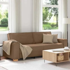 vidaXL 3-personers sofa brun 180 cm stof