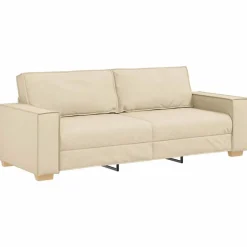 vidaXL 3-personers sofa Creme 220 cm Stof