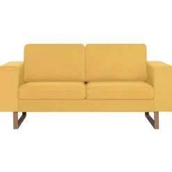 vidaXL 2-personers sofa i stof gul