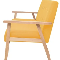 vidaXL 3-personers sofa stof gul