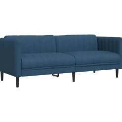 vidaXL 3-personers sofa stof blå