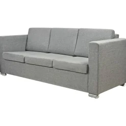 vidaXL 3-personers sofa stof lysegrå